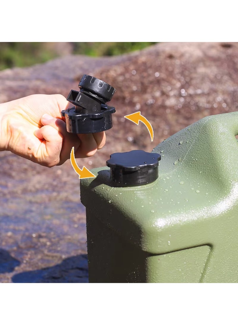 إبريق ماء للتخييم سعة 19 لترًا، حاوية تخزين مياه خارجية مع صنبور للقيادة، خزان مياه كبير السعة - Image 5